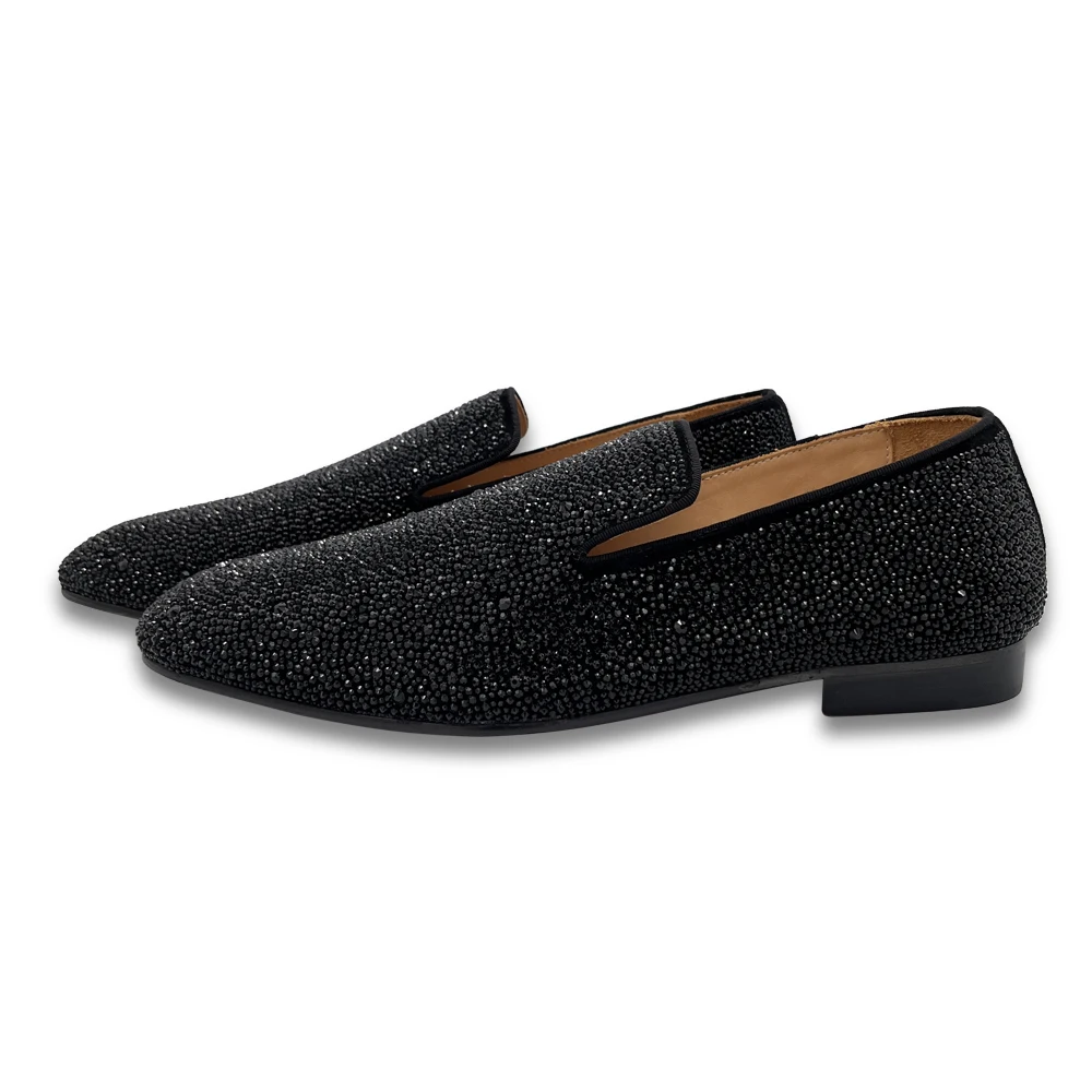 Luxury Rhinestone Crystal Men Loafers Shoes Genuine Cow Leathers Slip on Shiny Moccasins Shoes Flat Dance Shoes Dress Shoes
Luxury Rhinestone Crystal Men Loafers Shoes Genuine Cow Leathers Slip on Shiny Moccasins Shoes Flat Dance Shoes Dress Shoes