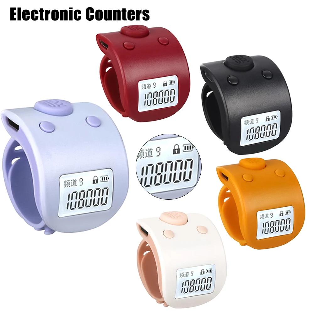 Tally Counters Clicker Ring Electronic Digit 6 Rechargeable Counter Prayer Buddha Tally Finger Mini Hand Counting Digital
Tally Counters Clicker Ring Electronic Digit 6 Rechargeable Counter Prayer Buddha Tally Finger Mini Hand Counting Digital