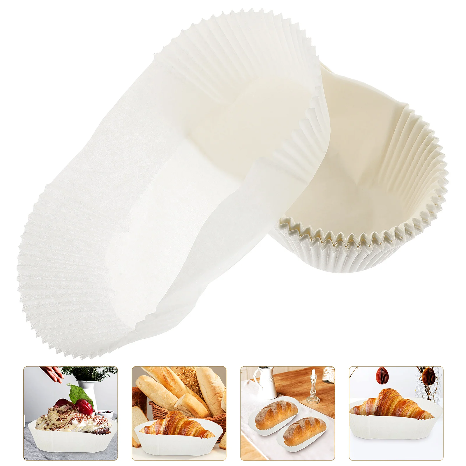 40pcs Baking Cups Boat Shaped Bread Trays Baking Cake Tray Paper Baking Cups Household Cupcake Liners
40pcs Baking Cups Boat Shaped Bread Trays Baking Cake Tray Paper Baking Cups Household Cupcake Liners