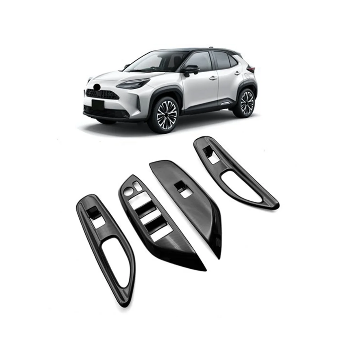 Car Glossy Black Window Glass Lift Button Trim Switch Cover Door Armrest Panel for Toyota YARiS Cross 2020-2023 RHD
Car Glossy Black Window Glass Lift Button Trim Switch Cover Door Armrest Panel for Toyota YARiS Cross 2020-2023 RHD