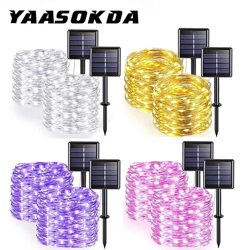2022New LED solar outdoor light waterproof fairy garland string lights christmas party garden solar lamp decoration 100/200LED
2022New LED solar outdoor light waterproof fairy garland string lights christmas party garden solar lamp decoration 100/200LED