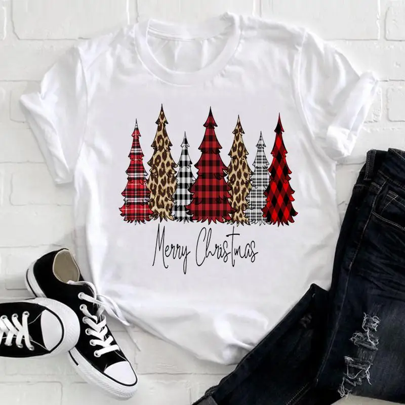 Women Holiday Plaid 90s Trend Merry Christmas Print Tshirt New Year T Tee Fashion Pretty Nice Top Cartoon Graphic T-shirt
Women Holiday Plaid 90s Trend Merry Christmas Print Tshirt New Year T Tee Fashion Pretty Nice Top Cartoon Graphic T-shirt