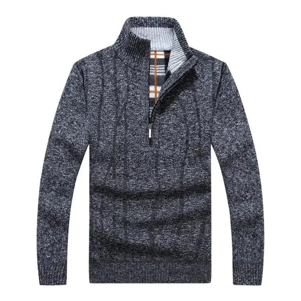 Winter Sweater Chic Plus Size Anti-shrink Men Sweater Warm High Collar Sweater
Winter Sweater Chic Plus Size Anti-shrink Men Sweater Warm High Collar Sweater