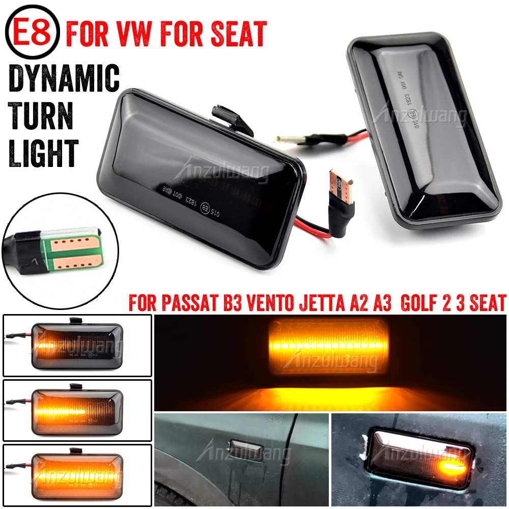 2Pcs Dynamic LED Side Marker Signal Light Indicator Lamps For VW Passat B3 Vento Jetta A2 A3 Golf 2 3 Seat Ibiza 2 Cordoba 1
2Pcs Dynamic LED Side Marker Signal Light Indicator Lamps For VW Passat B3 Vento Jetta A2 A3 Golf 2 3 Seat Ibiza 2 Cordoba 1