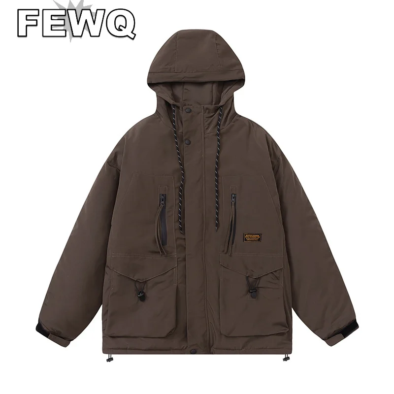 FEWQ Safari Style Men's Winter Padded Coats Solid Color Male Hooded Jackets Thickened Waterproof Fashion Outwear 2022 New 24B370
FEWQ Safari Style Men's Winter Padded Coats Solid Color Male Hooded Jackets Thickened Waterproof Fashion Outwear 2022 New 24B370