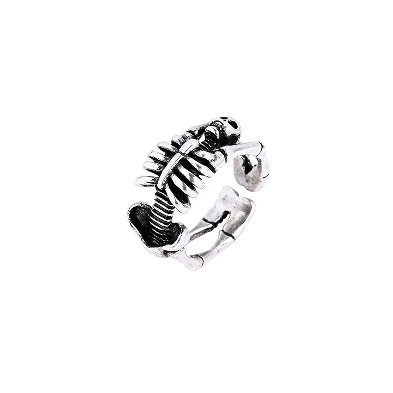Creative retro Skeleton ring adjustable size personality ring Fashion metal accessories party jewelry
Creative retro Skeleton ring adjustable size personality ring Fashion metal accessories party jewelry
