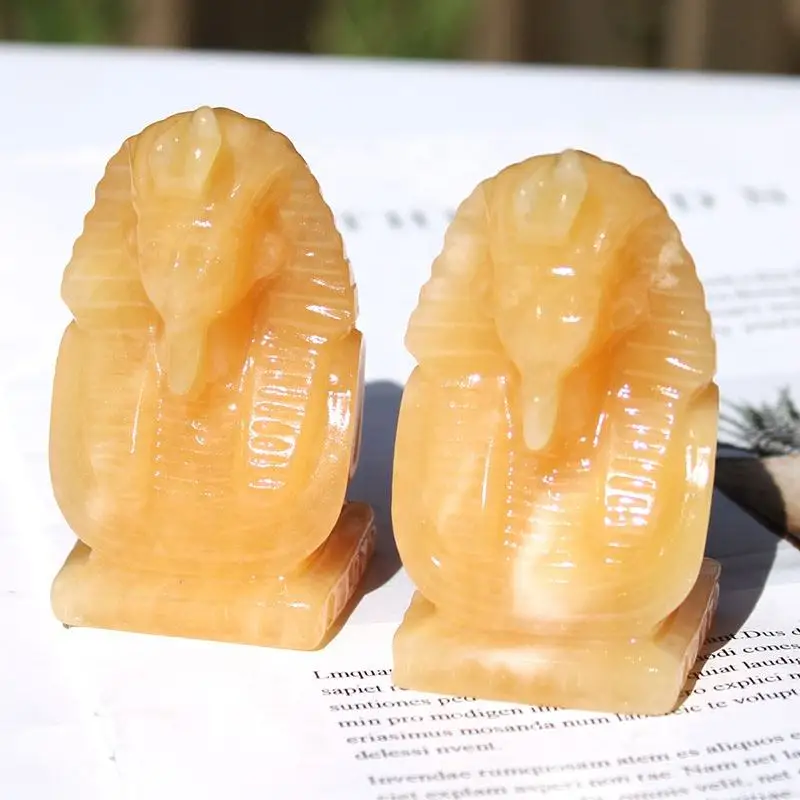 unit one piece Natural Crystal Crafts Yellow Calcite Egyptian Pharaoh Carving Gifts For Home Ornament
unit one piece Natural Crystal Crafts Yellow Calcite Egyptian Pharaoh Carving Gifts For Home Ornament