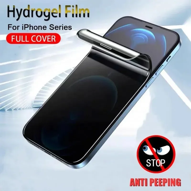Privacy Hydrogel Film for IPhone 14 13 12 11 Pro Max 12 13 Mini Anti-Spy Screen Protector for Iphone X XS MAX XR 6S 7 8 15 Plus
Privacy Hydrogel Film for IPhone 14 13 12 11 Pro Max 12 13 Mini Anti-Spy Screen Protector for Iphone X XS MAX XR 6S 7 8 15 Plus