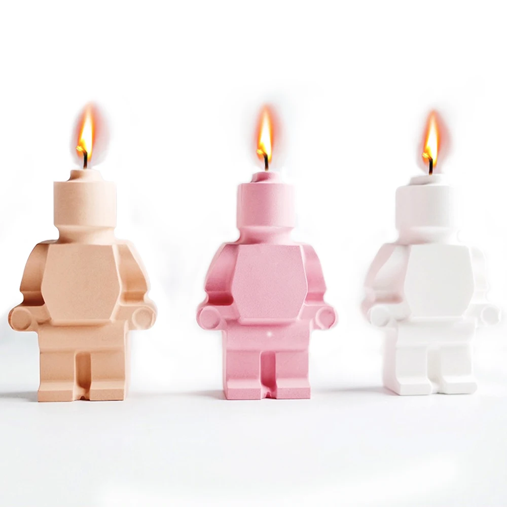 Robot Candle Mold Silicone Mold for Candle Making Food Grade Sweets Forms Chocolate Candy Soap Clay Mould
Robot Candle Mold Silicone Mold for Candle Making Food Grade Sweets Forms Chocolate Candy Soap Clay Mould