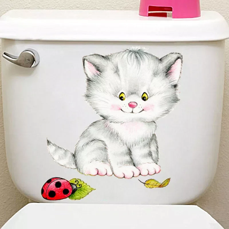 Cute Baby Cat Toilet Stickers For Washroom Home Decoration Diy Cartoon Animal Mural Arts Pvc Wall Decals
Cute Baby Cat Toilet Stickers For Washroom Home Decoration Diy Cartoon Animal Mural Arts Pvc Wall Decals