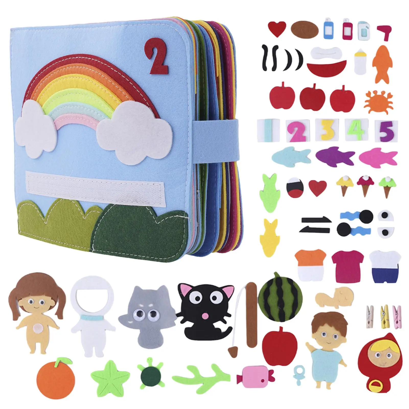 Toddler Felt Book 16 Page Montessori Busy Book For Babies Life Skill Education Colorful Busy Book Toddler Travel Toys For Kids
Toddler Felt Book 16 Page Montessori Busy Book For Babies Life Skill Education Colorful Busy Book Toddler Travel Toys For Kids