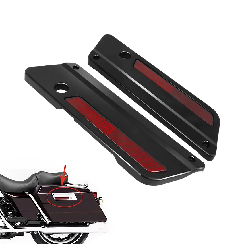 Saddlebag Latch Plate Motorcycle Black Reflector Cover For Harley Touring Electra Street Glide Road King FLHS FLHR CVO 93-13
Saddlebag Latch Plate Motorcycle Black Reflector Cover For Harley Touring Electra Street Glide Road King FLHS FLHR CVO 93-13