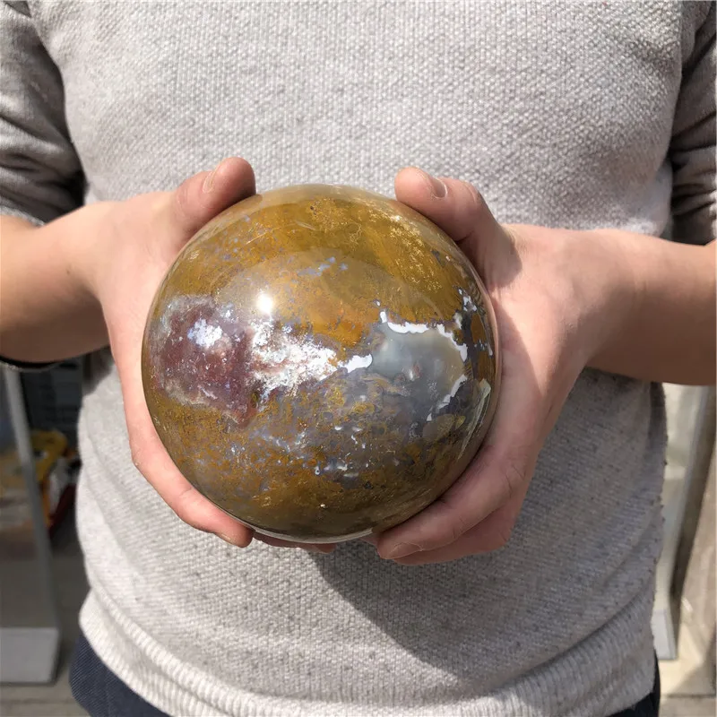 2.25kg wholesale natural crystal stone ball polished ocean jasper crystal sphere for decoration
2.25kg wholesale natural crystal stone ball polished ocean jasper crystal sphere for decoration