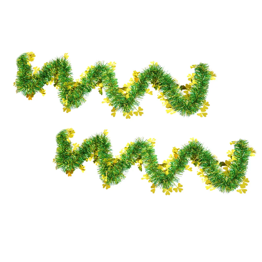 2pcs St. Patricks Day Garland Banner Shamrock Tinsel Sparkling Hanging for Favors
2pcs St. Patricks Day Garland Banner Shamrock Tinsel Sparkling Hanging for Favors