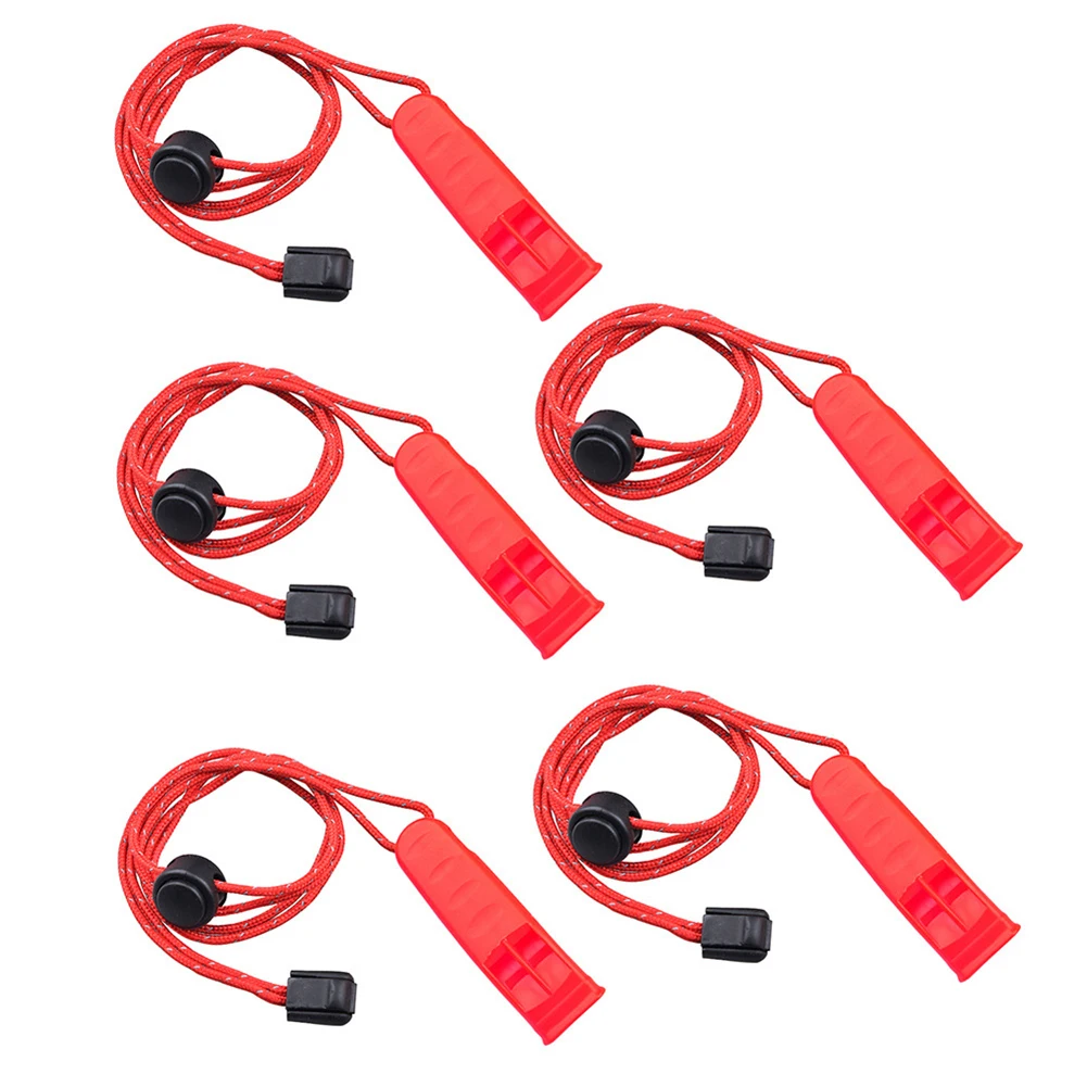 5Pcs Emergency Survival Whistle With Lanyard Hiking Camping Safety Outdoor Sports Referee Whistle Rescue Loud High-pitched
5Pcs Emergency Survival Whistle With Lanyard Hiking Camping Safety Outdoor Sports Referee Whistle Rescue Loud High-pitched