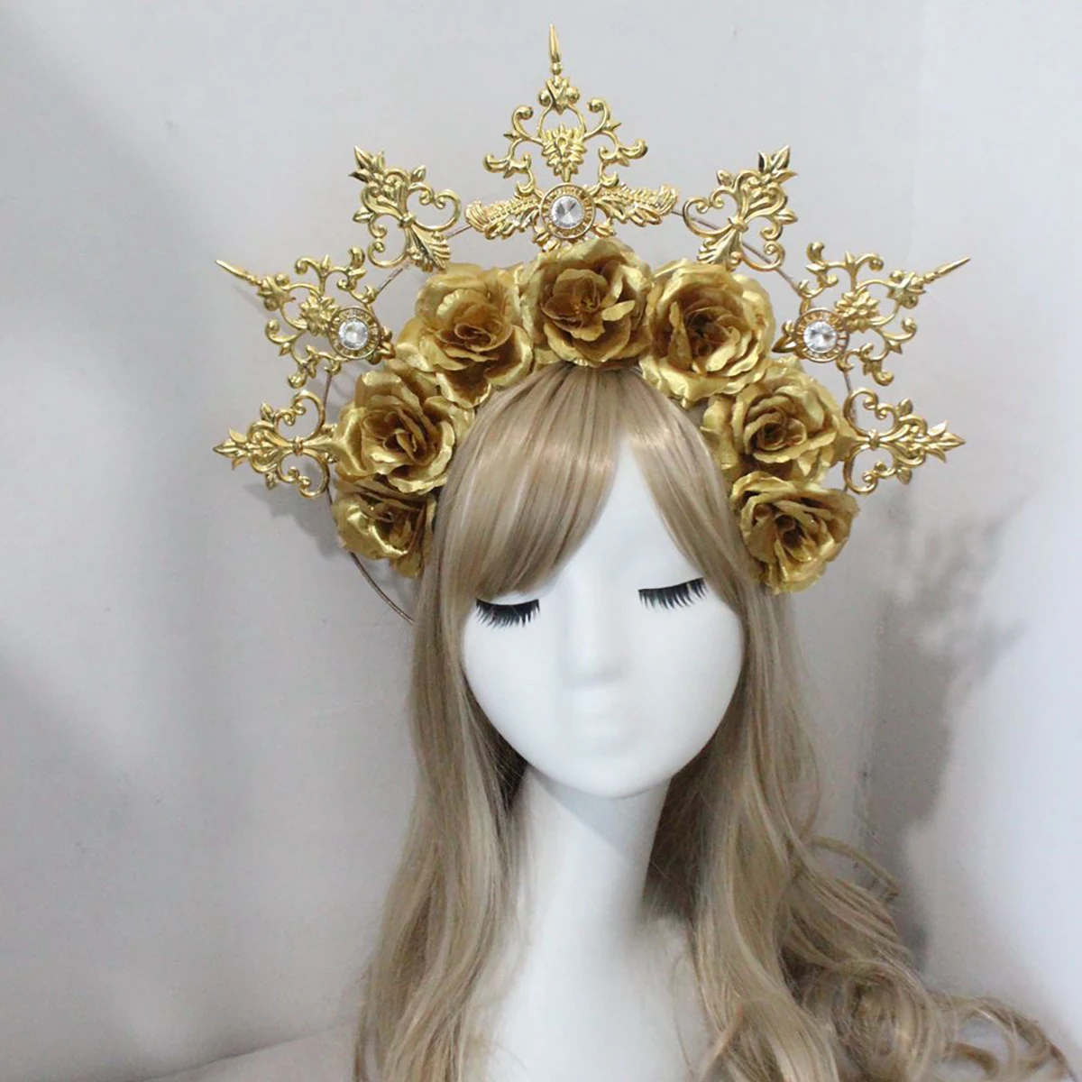 DIY Hair Accessories Sun Goddess Flower Angel Gold Halo Headpiece Festival Celestial Sunburst Halo Couronne Tiara Headband
DIY Hair Accessories Sun Goddess Flower Angel Gold Halo Headpiece Festival Celestial Sunburst Halo Couronne Tiara Headband