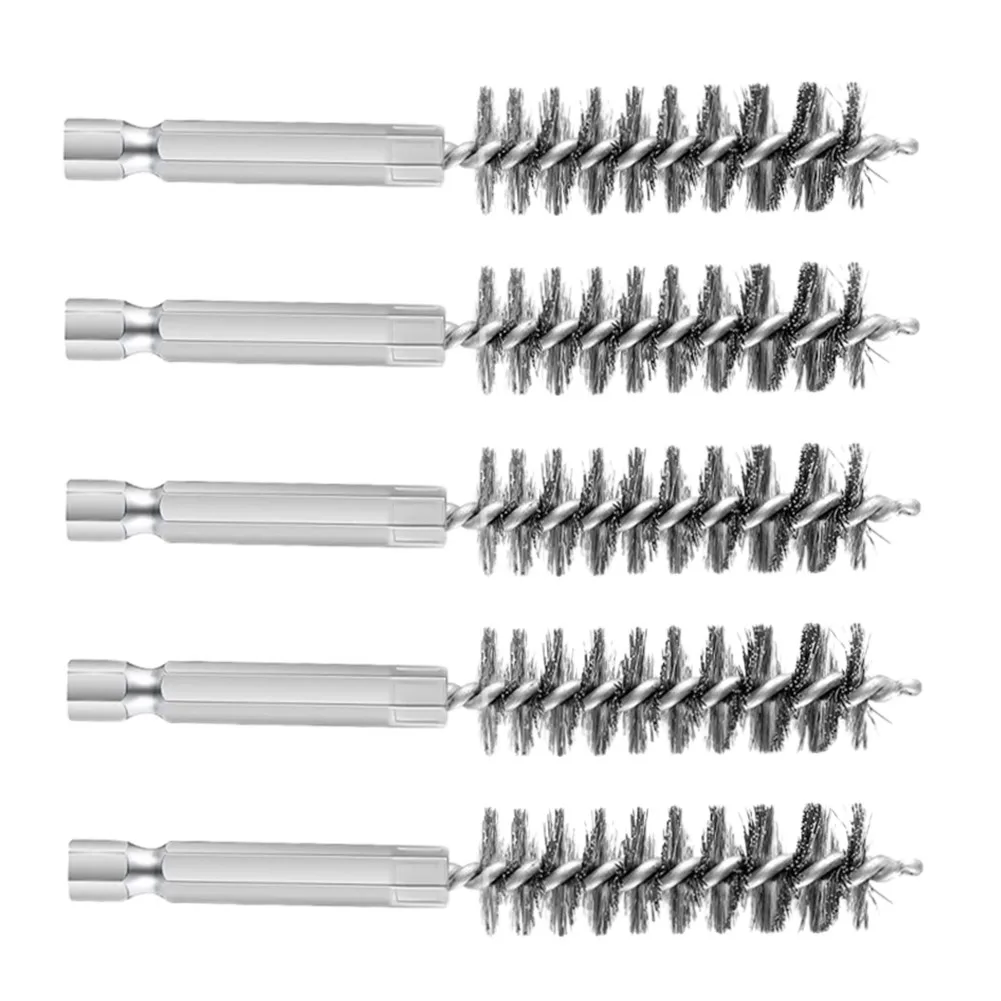 5pcs Stainless Steel Bore Wire Brushes Cleaning Brush With 1/4 Inch Hex Shank Handle For Cleaning Polishing Removing Paint/rust
5pcs Stainless Steel Bore Wire Brushes Cleaning Brush With 1/4 Inch Hex Shank Handle For Cleaning Polishing Removing Paint/rust