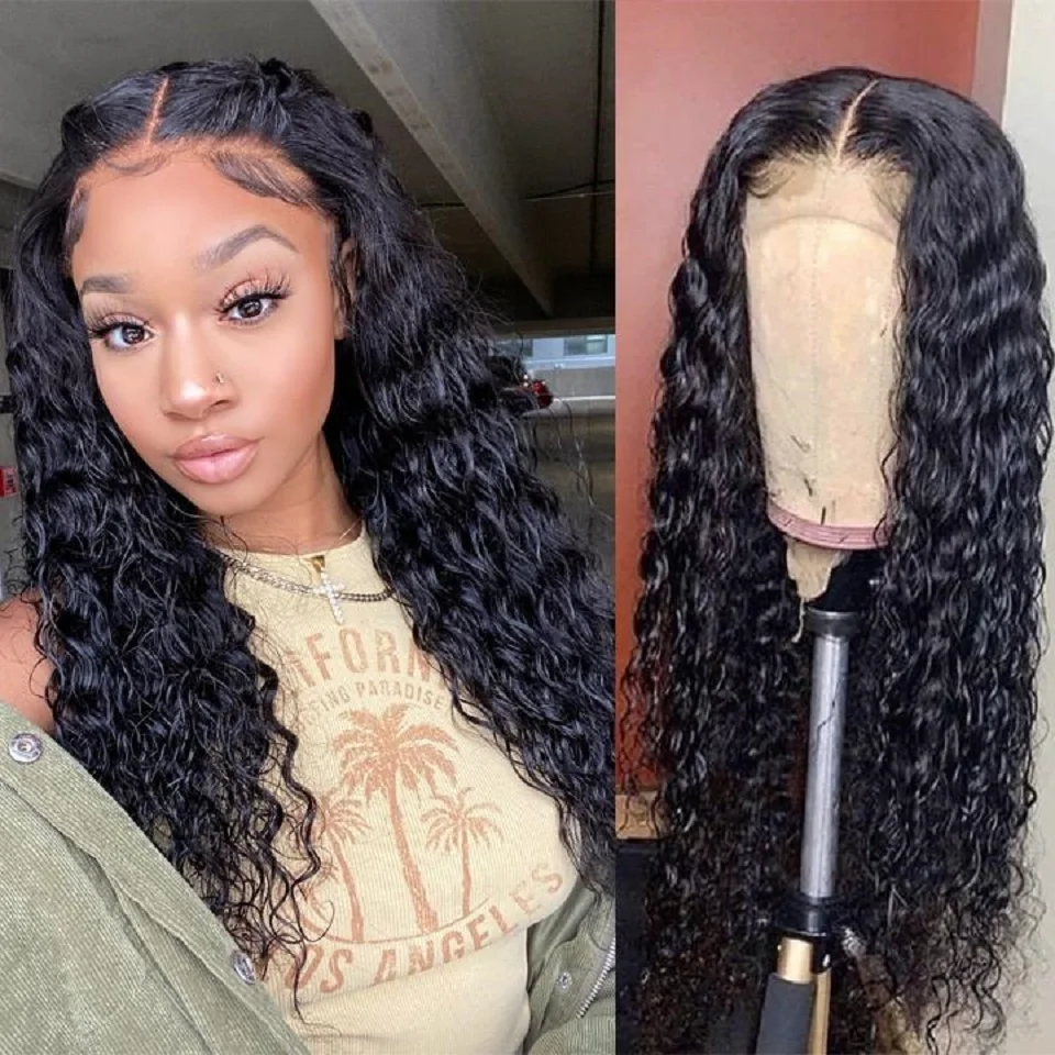 Water Wave Human Hair Wigs Wet And Wavy Transparent Lace Frontal Wig For Women Brazilian Curly Remy 4x4 Closure Lace Front Wig
Water Wave Human Hair Wigs Wet And Wavy Transparent Lace Frontal Wig For Women Brazilian Curly Remy 4x4 Closure Lace Front Wig