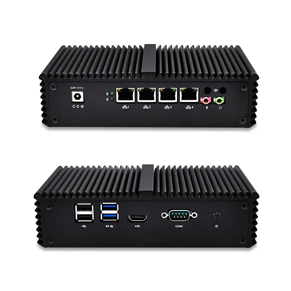 Qotom Q355G4-S05 Nucleo i5-5200U barebone mini pc с AES-NI 4 gigabit nic computador