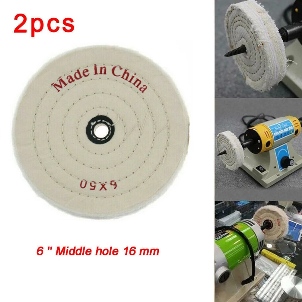 2PCS 6 In 150mm Cotton Fabric Polishing Pad Durable Buffing Wheel For Wood Metal Jewelry Ceramic Glass Polishing Abrasive Tools
2PCS 6 In 150mm Cotton Fabric Polishing Pad Durable Buffing Wheel For Wood Metal Jewelry Ceramic Glass Polishing Abrasive Tools