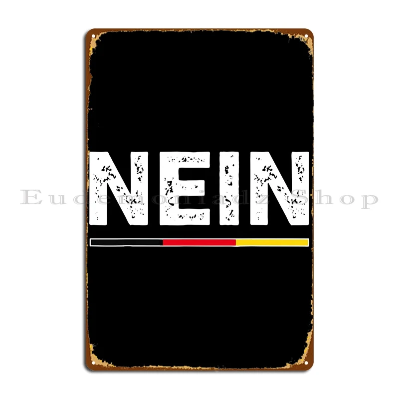 

Немецкий металлический знак «нет слова», железная настенная пещера, Фреска для паба, клуба, бара, настенная фреска, жестяной знак, плакат