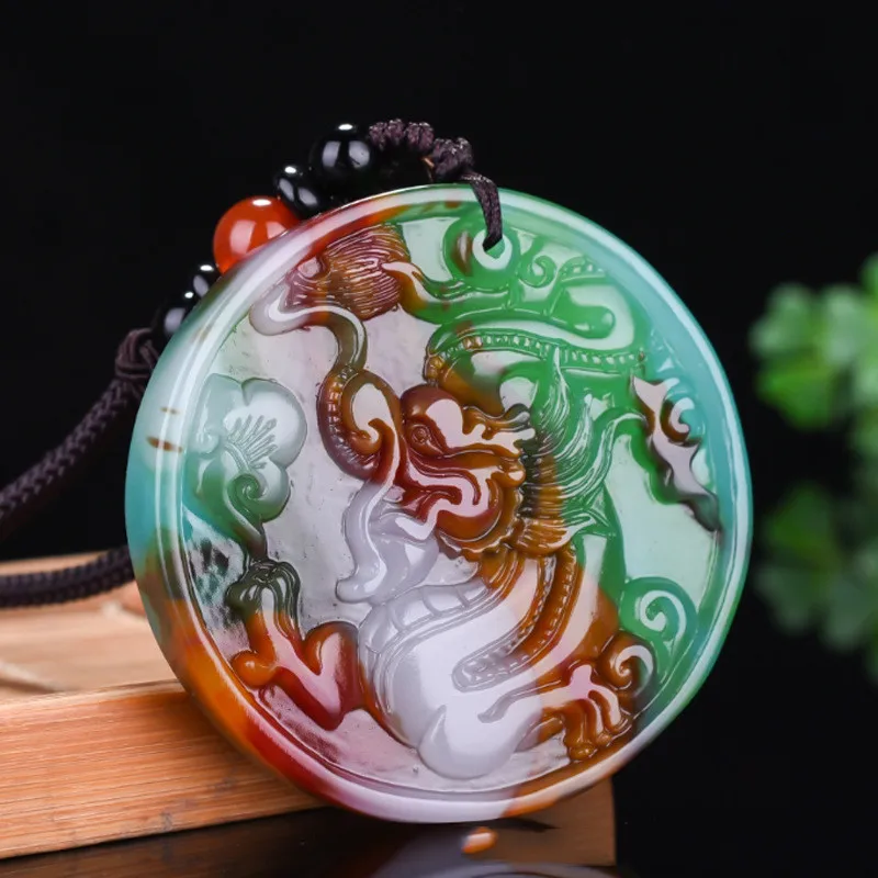 Xinjiang Gobi Colorful Jade Floating Dragon Pendant Lucky Sweater Chain Pendant for Men and Women
Xinjiang Gobi Colorful Jade Floating Dragon Pendant Lucky Sweater Chain Pendant for Men and Women
