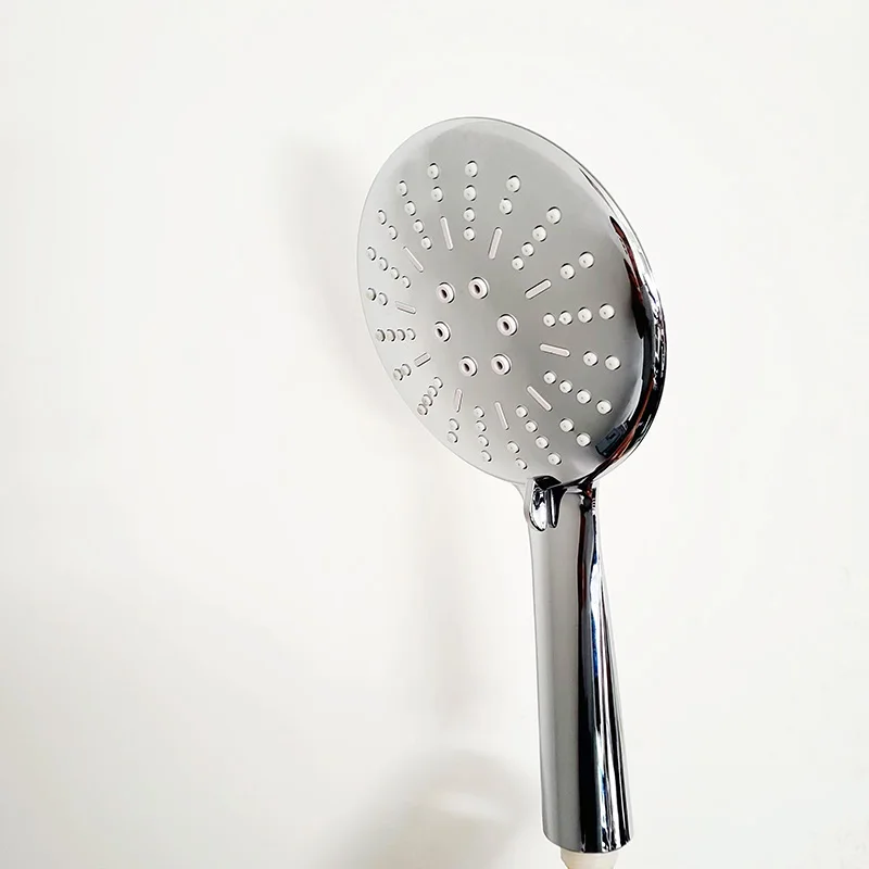 Водосберегающая круглая насадка для душа под давлением, матовый черный АБС-пластик, ручная фиксация, распылитель дождя, ванна, душ, аксессуары для ванной комнаты