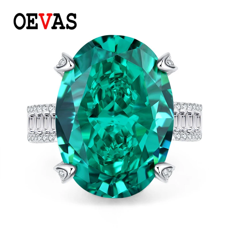 OEVAS 100% 925 Sterling Silver 13*18 Ice Cut Flash Yellow Rings For Women Sparking High Carbon Diamond Wedding Fine Jewelry
OEVAS 100% 925 Sterling Silver 13*18 Ice Cut Flash Yellow Rings For Women Sparking High Carbon Diamond Wedding Fine Jewelry