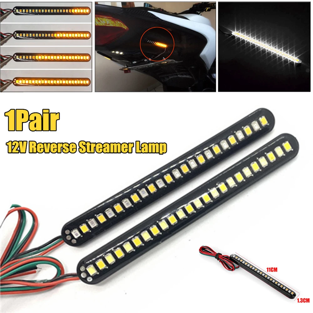 2PCS Motorcycle Turn Light LED Turn Signals Brake Stop Light License Plate Flowing Light StripTail Rear Brake Stop Bulb Lamp
2PCS Motorcycle Turn Light LED Turn Signals Brake Stop Light License Plate Flowing Light StripTail Rear Brake Stop Bulb Lamp