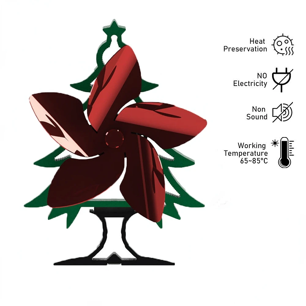Christmas Tree Style Fireplace Fan with 5 Blade Fire Wood Heater Wood Stove Fan Heat Powered Stove Fan Eco-friendly Quiet Fan
Christmas Tree Style Fireplace Fan with 5 Blade Fire Wood Heater Wood Stove Fan Heat Powered Stove Fan Eco-friendly Quiet Fan