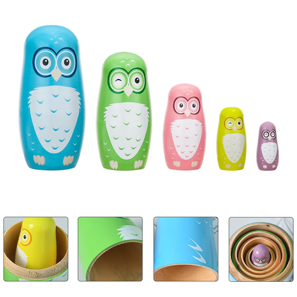 Nesting Doll Dolls Russian Wooden Animal Wood Owl Babushka Wishing Matryoshka Stacker Multilayer Figurine Nested Birthday Gift
Nesting Doll Dolls Russian Wooden Animal Wood Owl Babushka Wishing Matryoshka Stacker Multilayer Figurine Nested Birthday Gift