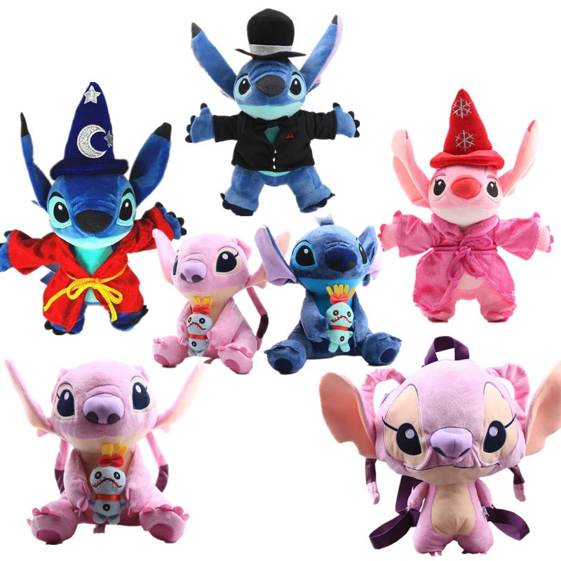 25-30 см аниме волшебник Лило и Стич парные модели Мультяшные Мягкие плюшевые рюкзаки куклы детские игрушки милые детские подарки на день рож... 
25-30 см аниме волшебник Лило и Стич парные модели Мультяшные Мягкие плюшевые рюкзаки куклы детские игрушки милые детские подарки на день рож...
