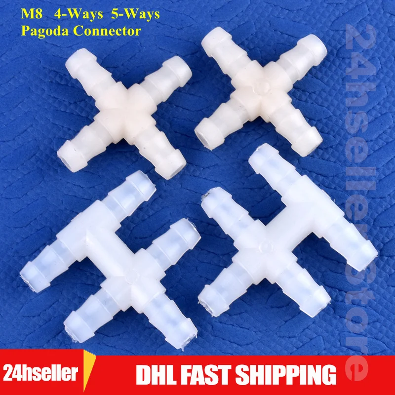 5~200pcs 8mm Plastic Cross Hose Pagoda Connectors Garden Drip Irrigation Aquarium Tank Air Pump Equal Dia 4Ways 5Ways Joint
5~200pcs 8mm Plastic Cross Hose Pagoda Connectors Garden Drip Irrigation Aquarium Tank Air Pump Equal Dia 4Ways 5Ways Joint