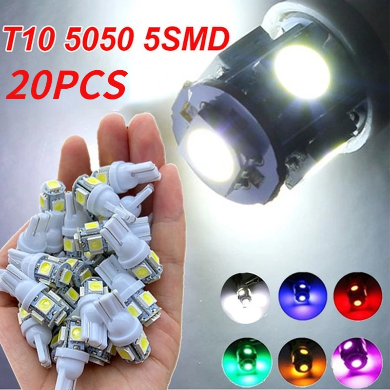 5/10/20Pcs LED Bulb Car Dashboard 12v Multi-color Optional Car Light Wedge Dome License Plate Signal Light
5/10/20Pcs LED Bulb Car Dashboard 12v Multi-color Optional Car Light Wedge Dome License Plate Signal Light