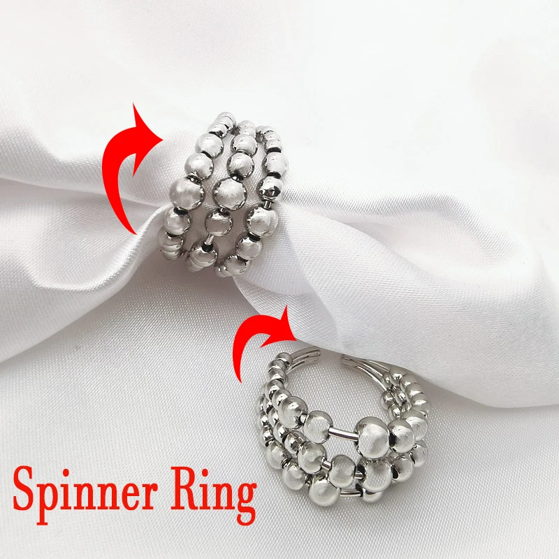 Fidget Beads Anxiety Rings for Women Men Spiral Fidget Spinner Rings Anti Stress Anxiety Ring Rotate Healing Finger Ring Jewelry
Fidget Beads Anxiety Rings for Women Men Spiral Fidget Spinner Rings Anti Stress Anxiety Ring Rotate Healing Finger Ring Jewelry
