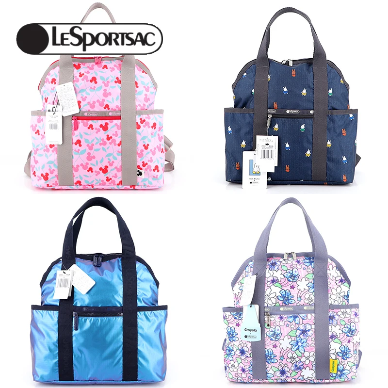 

Рюкзак LeSportsac, сумка-тоут с изображением Снупи, Hello Kitty, Питер, кролик, мультяшная модная женская сумка, портативная школьная сумка, дорожная с...