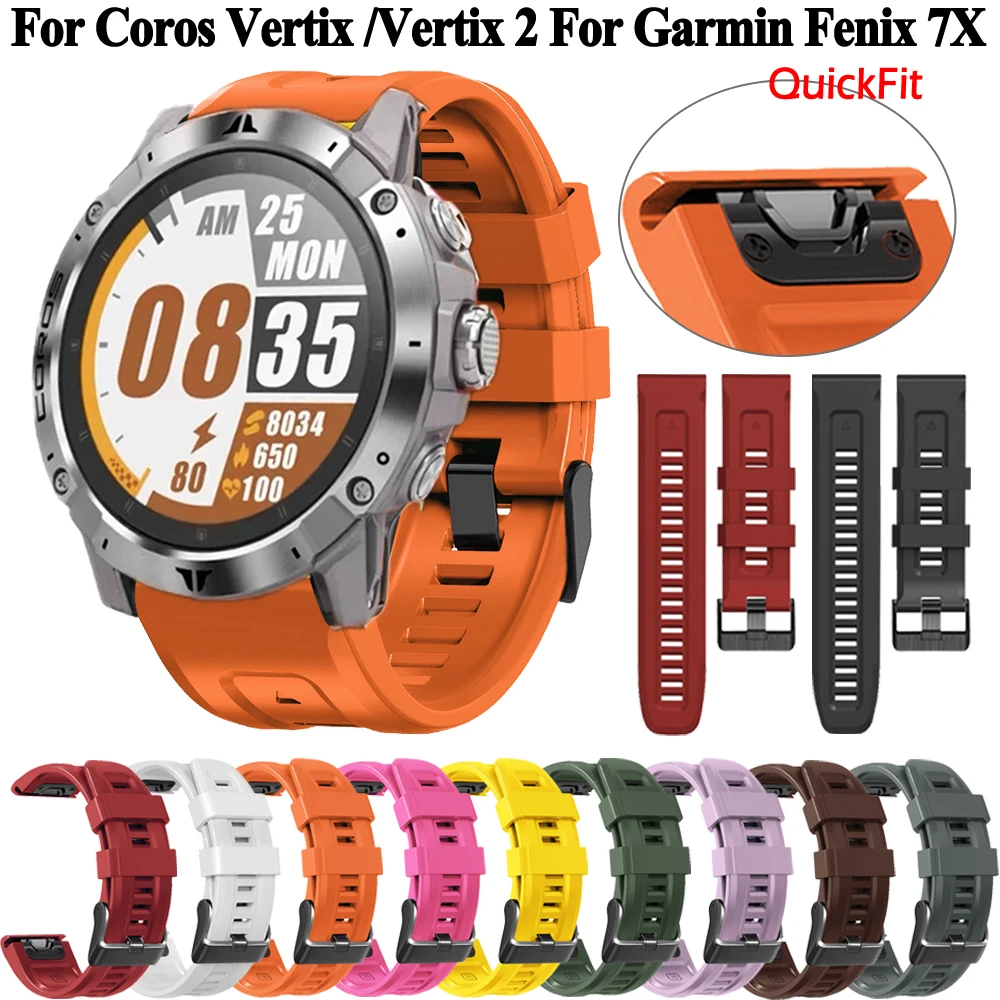 For Coros Vertix 2 Band Wristband Bracelet Wrist Strap Quick Release For Garmin Fenix 7X 7 6X 6 5X 5 Epix Gen 2 Watch Band Belt
For Coros Vertix 2 Band Wristband Bracelet Wrist Strap Quick Release For Garmin Fenix 7X 7 6X 6 5X 5 Epix Gen 2 Watch Band Belt