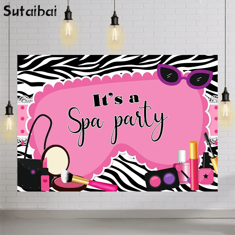 Photography Background Spa Party Girls Princess Sweet Pink Beauty Make Up Women Girls Birthday Party Decor Backdrop Photo Studio
Photography Background Spa Party Girls Princess Sweet Pink Beauty Make Up Women Girls Birthday Party Decor Backdrop Photo Studio
