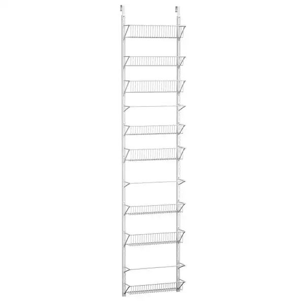"White Metal Pantry Shelves Door Organizer - Closet, Bathroom & Kitchen Wall Rack for Neat Organization & Storage - Handy & Dura
"White Metal Pantry Shelves Door Organizer - Closet, Bathroom & Kitchen Wall Rack for Neat Organization & Storage - Handy & Dura