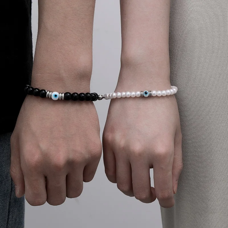 Charm Evil Eye Beaded Magnetic Bracelet for Women Men Couple Beads Elastic Rope Wristband Party Friendship Matching Jewelry Gift
Charm Evil Eye Beaded Magnetic Bracelet for Women Men Couple Beads Elastic Rope Wristband Party Friendship Matching Jewelry Gift