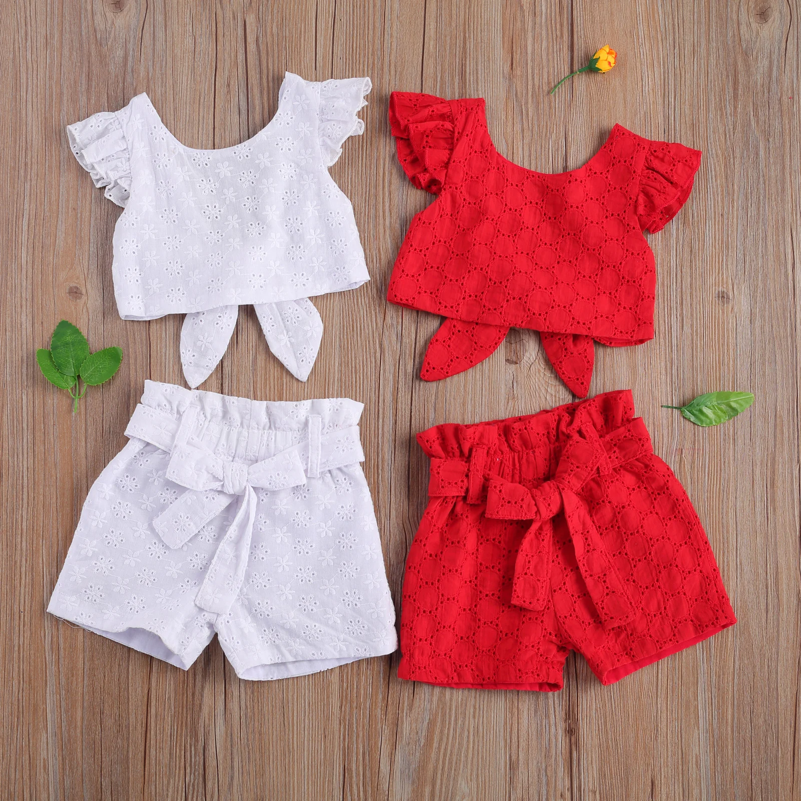 Fashion Summer Girl Clothes Sets Children Kids Fly Sleeve Backless Bandage T-Shirts Bownot Shorts 2pcs Outfits for Photography
Fashion Summer Girl Clothes Sets Children Kids Fly Sleeve Backless Bandage T-Shirts Bownot Shorts 2pcs Outfits for Photography