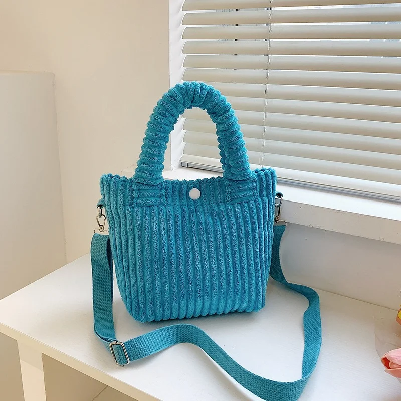 Corduroy Women's Bucket Shoulder Bag Solid Color Ladies Small Messenger Bags Female Girls Casual Tote Stripe Purse Handbags
Corduroy Women's Bucket Shoulder Bag Solid Color Ladies Small Messenger Bags Female Girls Casual Tote Stripe Purse Handbags