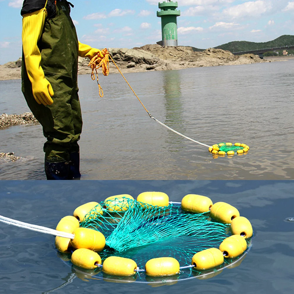1pc Fishing Trap Net Portable Folding Multiple Floating Ball Fishing Net Crab Catching Trap Outdoor Fishing Tackle Tools Net
1pc Fishing Trap Net Portable Folding Multiple Floating Ball Fishing Net Crab Catching Trap Outdoor Fishing Tackle Tools Net