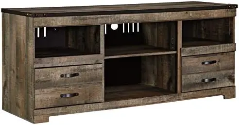 Farmhouse TV Stand With Fireplace Option Fits TVs up to 62" with 2 Drawers and 2 Storage Cubbies, Whitewash
Farmhouse TV Stand With Fireplace Option Fits TVs up to 62" with 2 Drawers and 2 Storage Cubbies, Whitewash