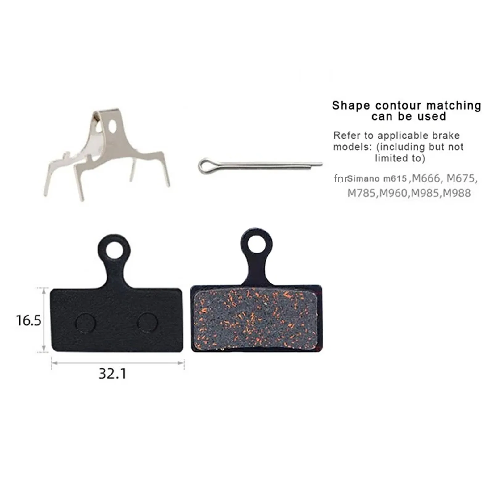 Brand New For Shi Mano M9000 M8000 M985 XT M785 SLX M675 M615 Disc Brake Pad Bike Brake Pads 30 X 20(mm) 4 Pair
Brand New For Shi Mano M9000 M8000 M985 XT M785 SLX M675 M615 Disc Brake Pad Bike Brake Pads 30 X 20(mm) 4 Pair