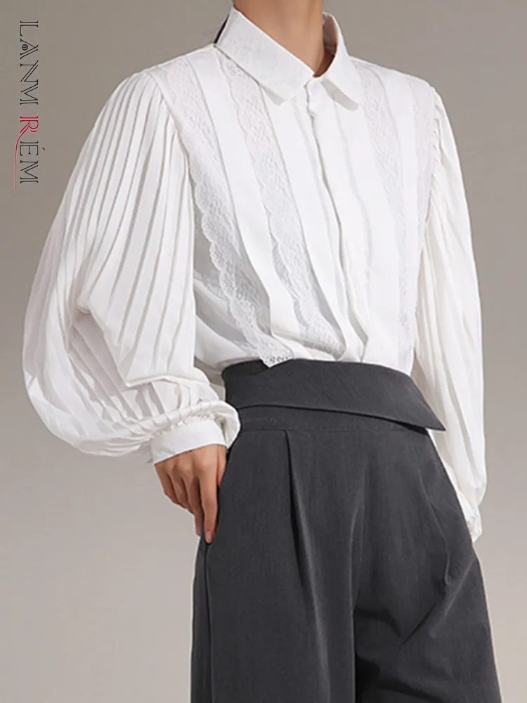 LANMREM Lantern Sleeve Shirts For Women Solid Color Single Breasted Turn-down Collar Long Sleeve Tops Fashion 2022 Spring 2N371
LANMREM Lantern Sleeve Shirts For Women Solid Color Single Breasted Turn-down Collar Long Sleeve Tops Fashion 2022 Spring 2N371