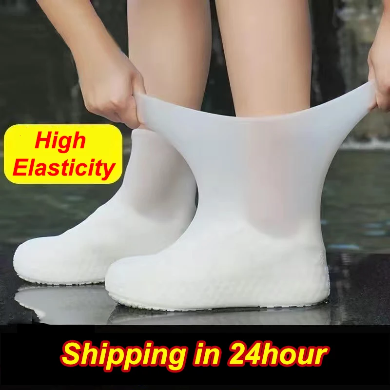 1 Pair Silicone WaterProof Shoe Covers Slip-resistant Rubber Rain Boots Overshoes Accessories For Outdoor Rainy Day S/M/L Covers
1 Pair Silicone WaterProof Shoe Covers Slip-resistant Rubber Rain Boots Overshoes Accessories For Outdoor Rainy Day S/M/L Covers
