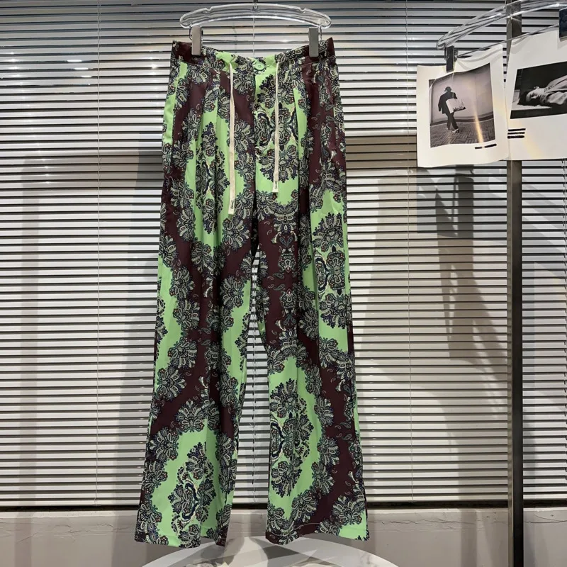 BORVEMAYS Green Patchwork Drawstring Straight-leg Pants Personality Contrasting Colors High Waist 2023 Summer Casual Trousers
BORVEMAYS Green Patchwork Drawstring Straight-leg Pants Personality Contrasting Colors High Waist 2023 Summer Casual Trousers