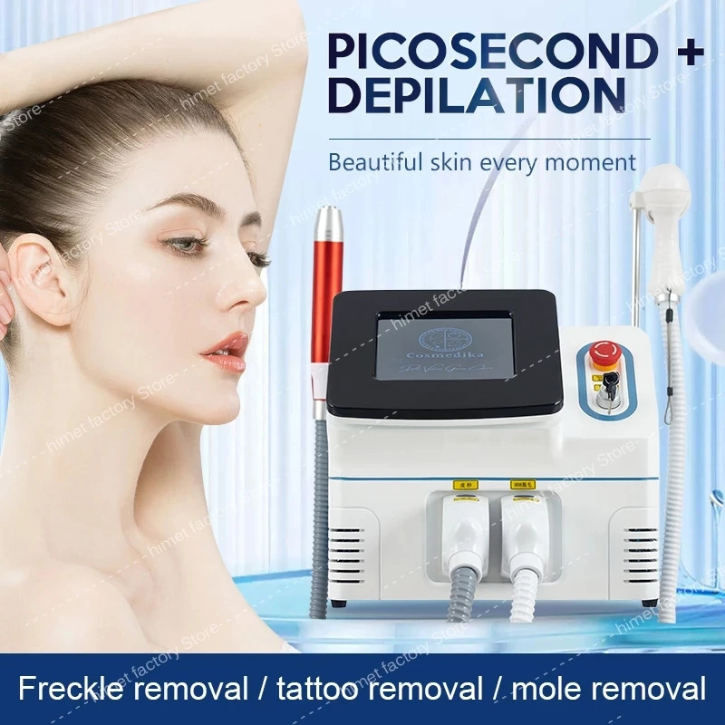 

2 in 1 Picosecond Cooling Painless Laser Tattoo Machine 2000w Diode 808 755 1064 Hair Removal Equipment