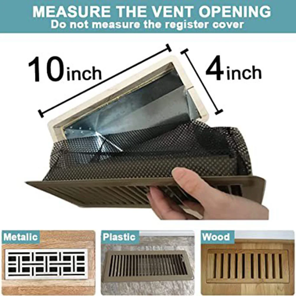 2Pcs Floor Register Vent Mesh Bag Floor Standing Garbage Dust Collection Mesh Bag 10x25.5cm/10x30.5cm Registers Filter
2Pcs Floor Register Vent Mesh Bag Floor Standing Garbage Dust Collection Mesh Bag 10x25.5cm/10x30.5cm Registers Filter
